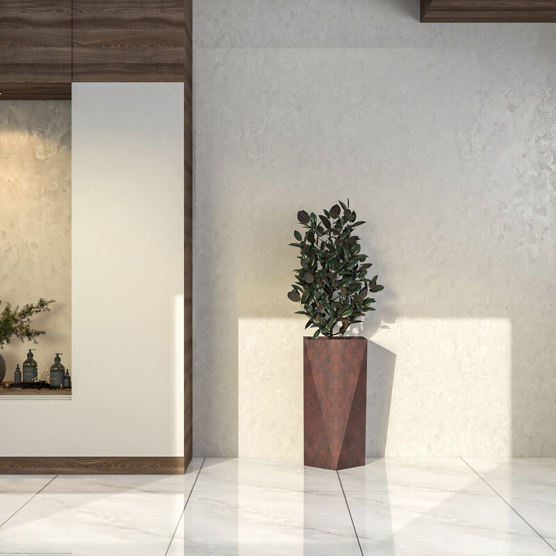 LeisureMod Aloe Series Fiberstone and MgO Clay 29" Planter