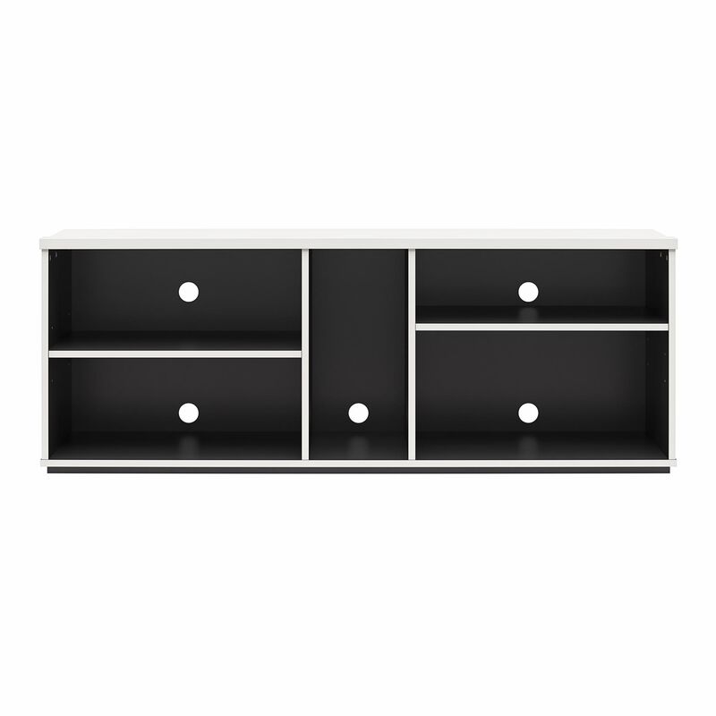 Shadow Gaming & Collectable Display Storage Bookcase, White and Matte Black