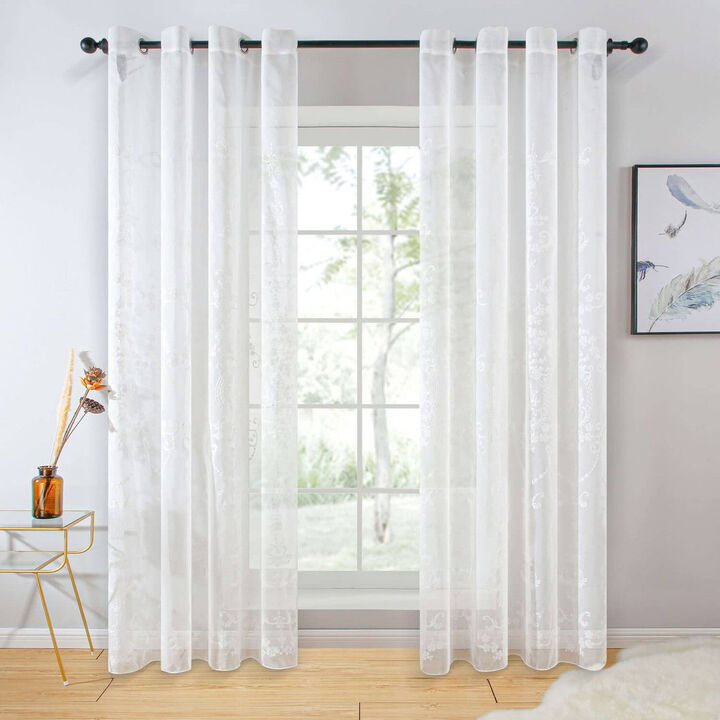 Dolce Mela Sheer Curtains Panel