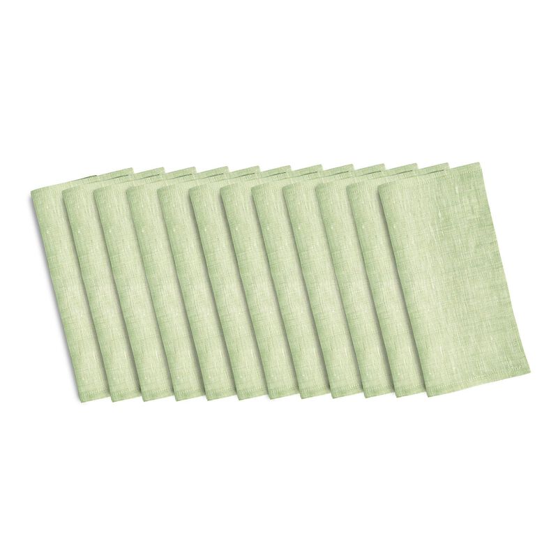 Solino Home 100% Pure Linen Athena Cocktail Napkins Set of 12 9 x 9 Inch for Spring & Easter