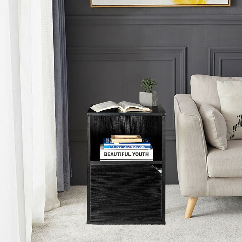 Set of 2 Nightstands Side End Table for Bedroom
