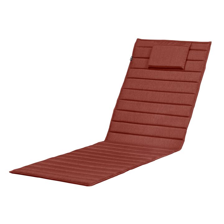 Classic Accessories Storigami Water-Resistant 74 x 23 Inch Chaise Lounge Cushion, Heather Henna, Chaise Lounge Cushions Outdoor, Lounge Chair Cushion, Patio Furniture Cushions
