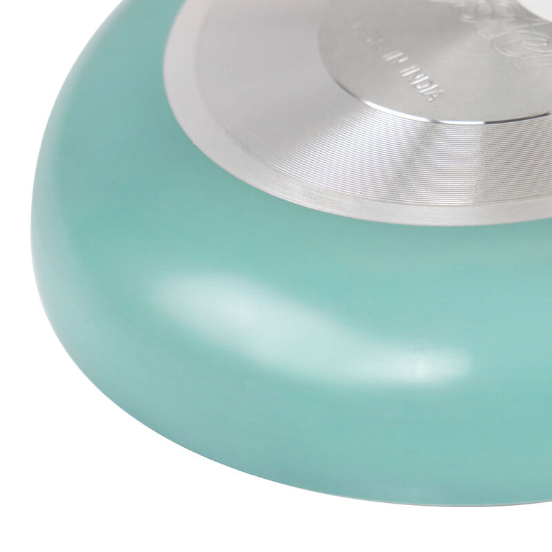 Oster Luneta 8 Inch Aluminum Nonstick Frying Pan in Turquoise