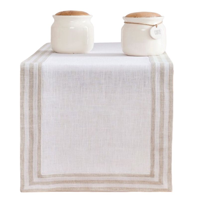 Solino Home 100% Pure Linen Table Runner | Mila