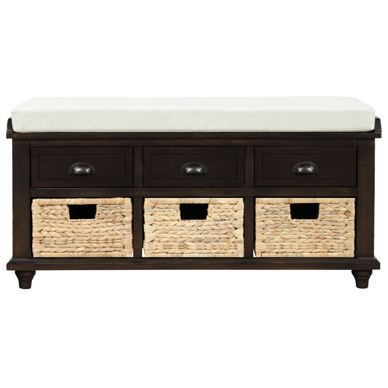 Merax Rustic Storage Bench