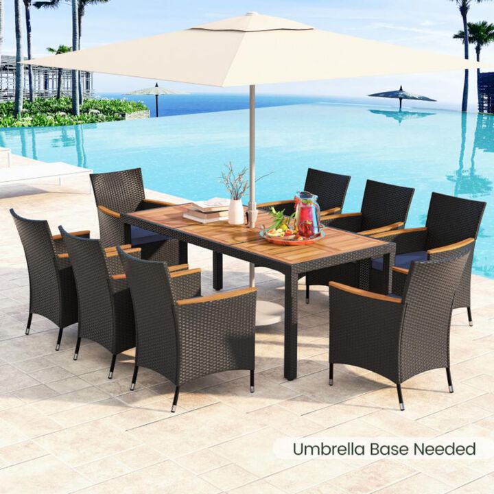 9-Piece Outdoor Dining Set with Tabletop for Garden & Patio Dining