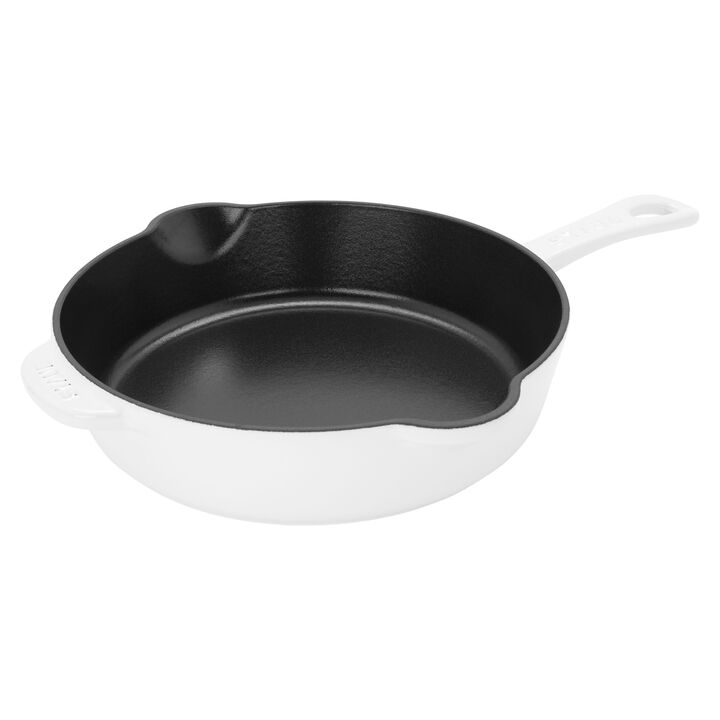 STAUB Cast Iron 8.5-inch Traditional Deep Skillet - Black
