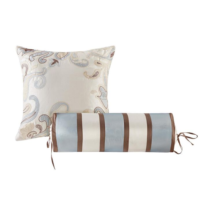 Belen Kox Blue Jacquard Bedspread Set, Belen Kox