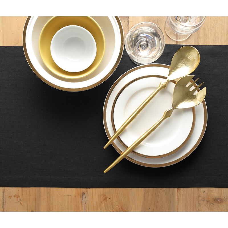 Solino Home 100% Pure Linen Table Runner | Fete for Valentine;s