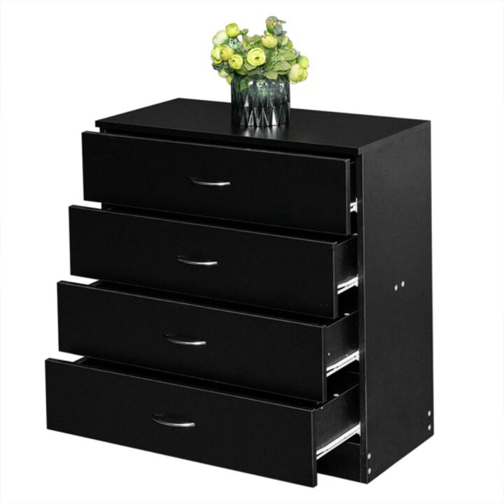 Modern Simple 4-Drawer Dresser Sleek Storage Solution for Bedroom or Living Room