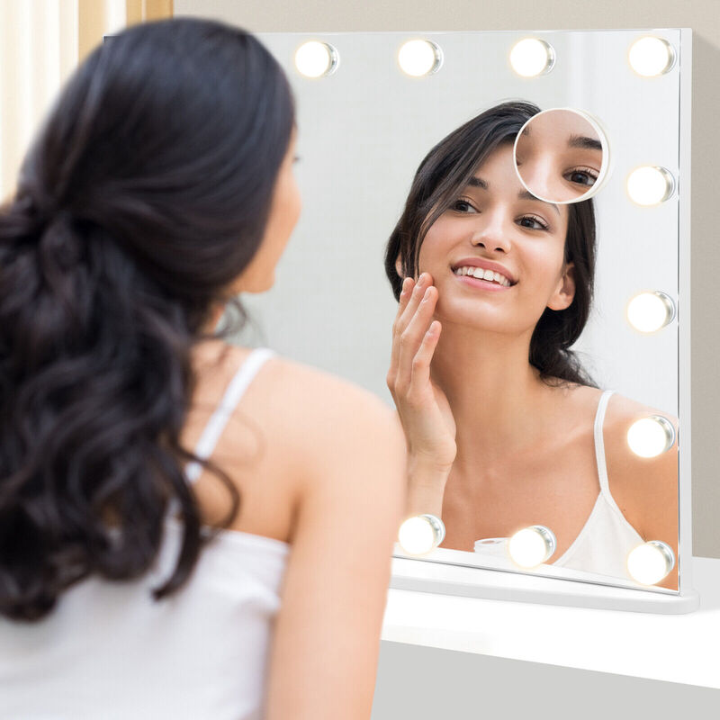 Vanity Mirror with 18 Dimmable LED Bulbs and 3 Color Lighting Modes