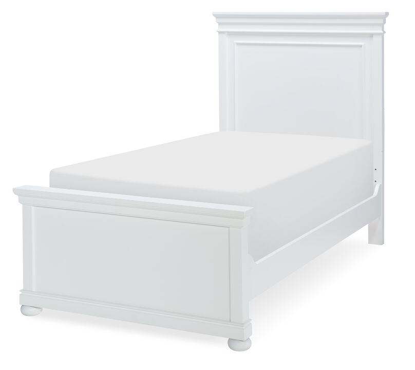 Canterbury Twin Panel Bed in White