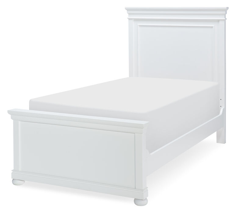 Canterbury Twin Panel Bed in White