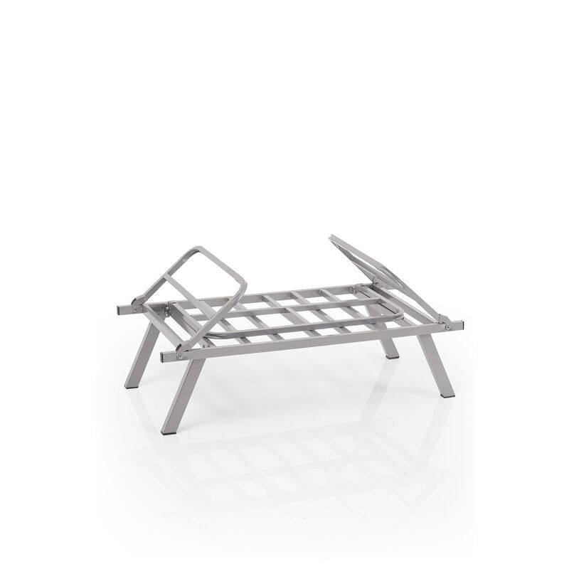 Alora Metal Legs Futon Loveseat