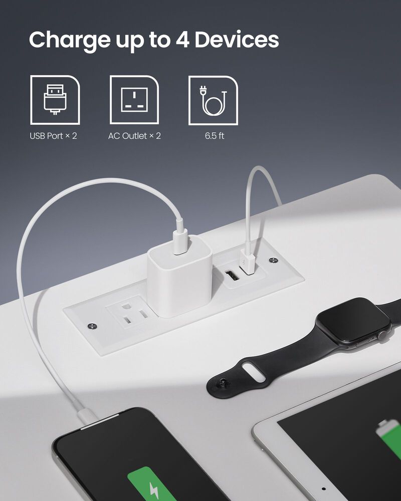 Nightstand with Charging Station and LED Light for Convenient Bedroom Essentials