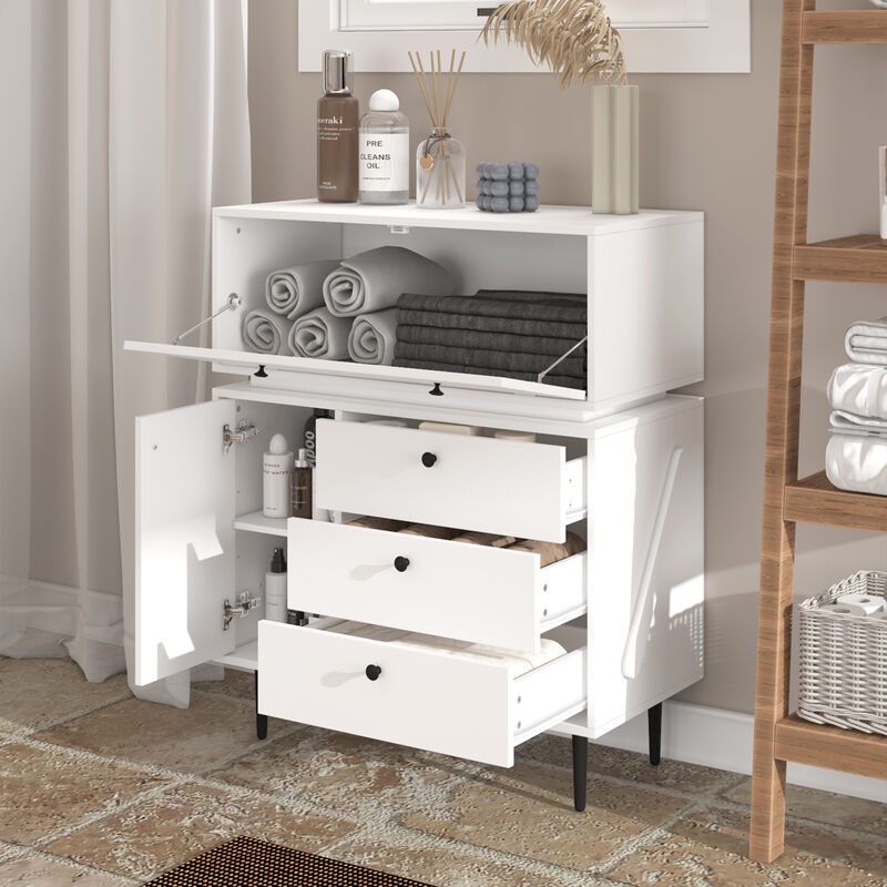 3-Drawer Dresser Creative Storage Cabinet With Robot Shape