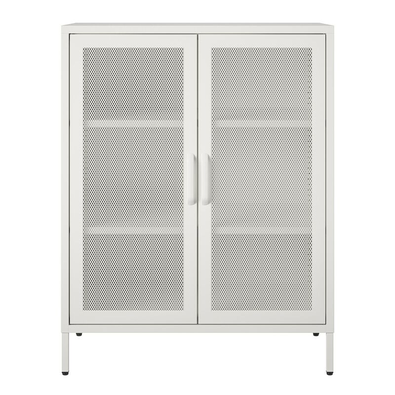 Shadwick 2 Door Storage Cabinet-Mesh Metal Locker