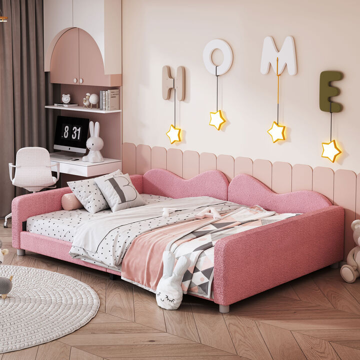 Merax Sherpa Fabric Sofa Bed Daybed