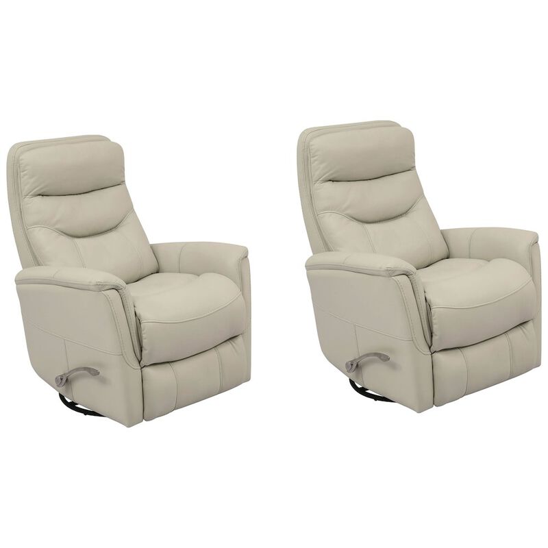 Parker Living Gemini - Ivory Swivel Glider Recliner Two Pack