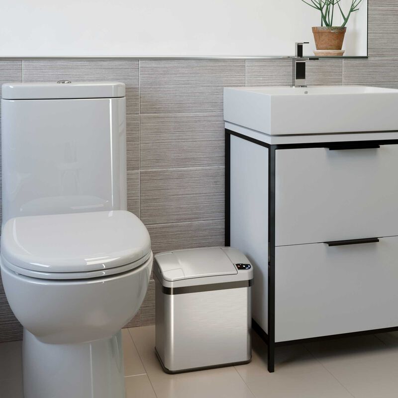 iTouchless 2.5 Gallon / 9.5 Liter Sensor Bathroom Trash Can