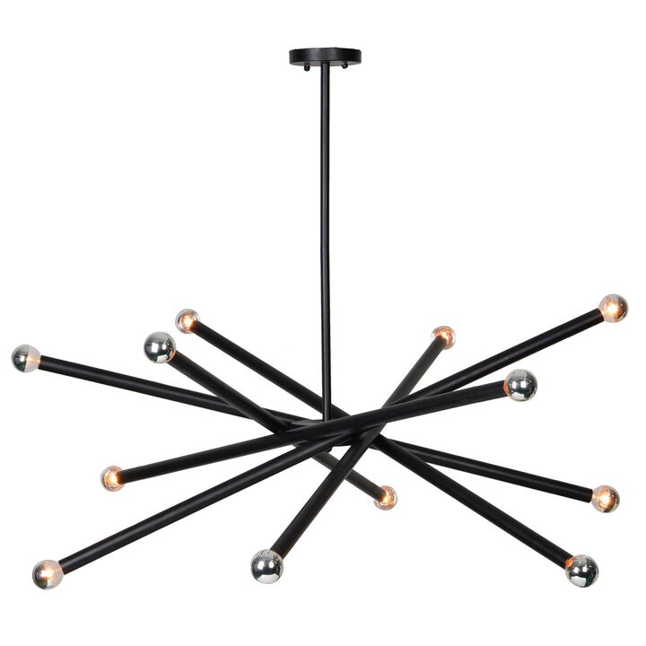 40" Matte Black Debonair Ceiling Pendant Light