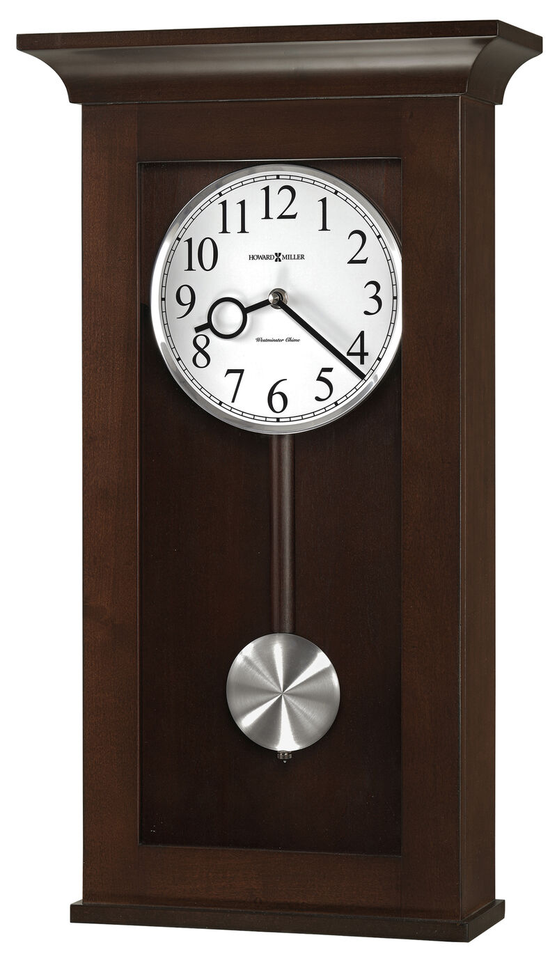 Howard Miller 625628 Howard Miller Braxton Wall Clock 625628 Black Coffee