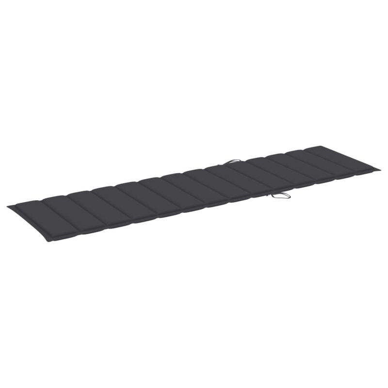 vidaXL Sun Lounger Cushion Anthracite 78.7"x19.7"x1.6" Fabric