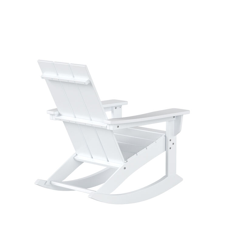 WestinTrends Modern Adirondack Outdoor Rocking Chair