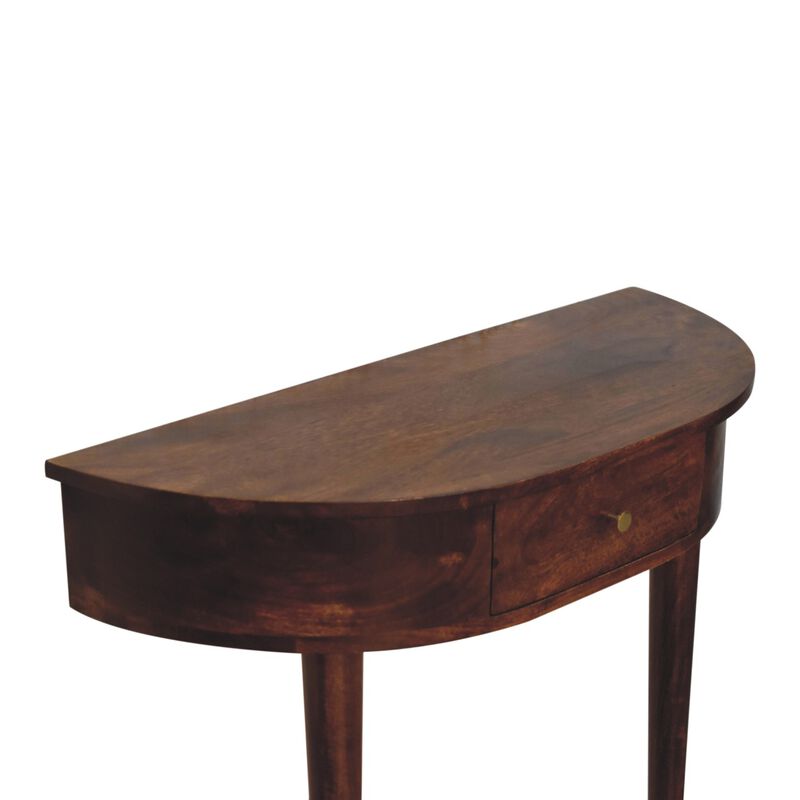 Artisan Furniture Solid Wood Backless Mounted Chestnut Console
