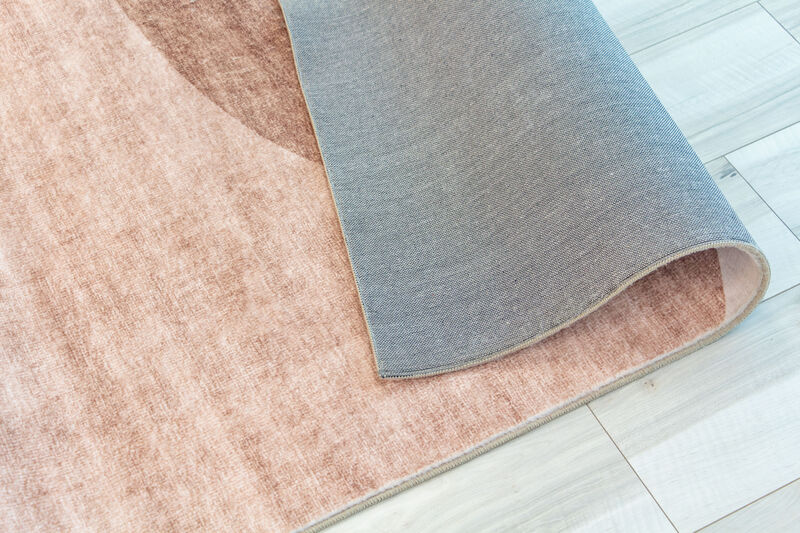 Eclipse Minimalist Abstract Geometric Cream Green Indoor Soft Area Rug