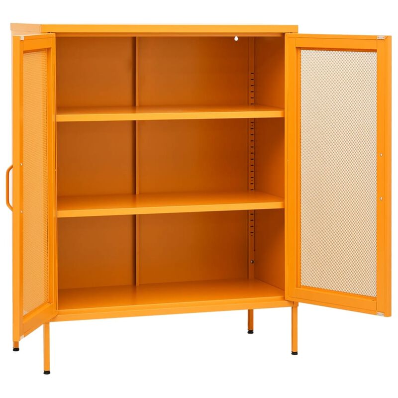vidaXL Storage Cabinet 31.5"x13.8"x40" Steel
