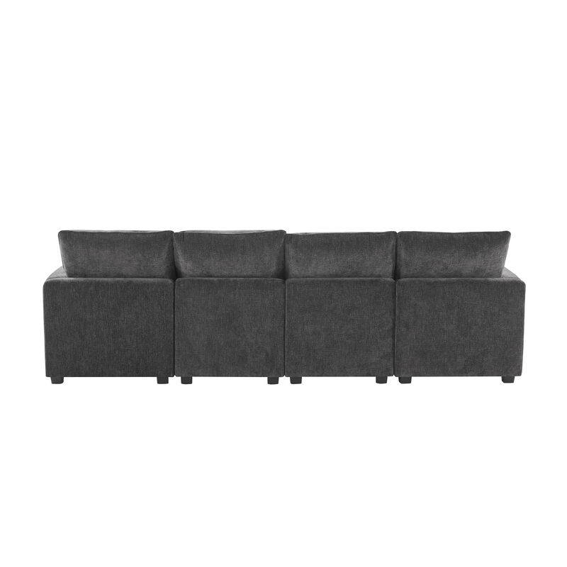 Merax 4-Seat Chenille Sectional Sofa Couch