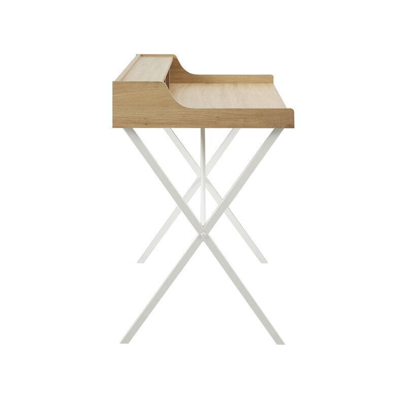 Gracie Mills Shelby Modern Writing Desk with Storage
