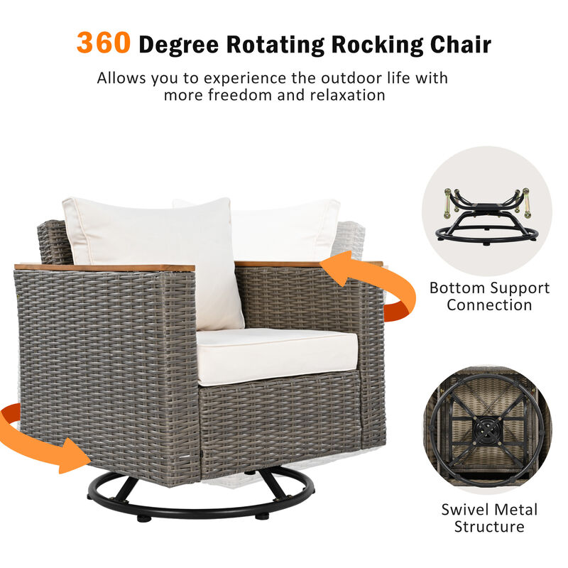 Merax Wicker Outdoor Patio Furniture Seating Set