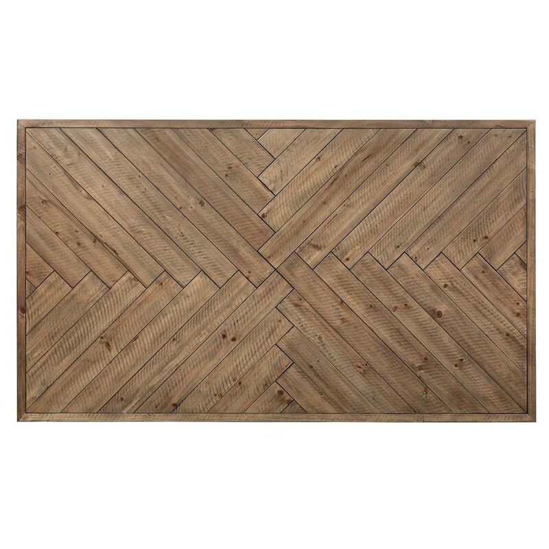 Starlight Canyon Home Brown Rectangular Dining Table – Farmhouse Style Kitchen & Dining Room Table