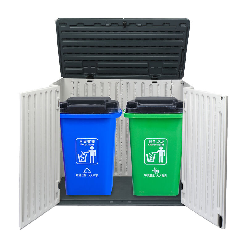 260-Gallon Heavy-Duty Resin Deck Box for Backyard & Poolside Storage
