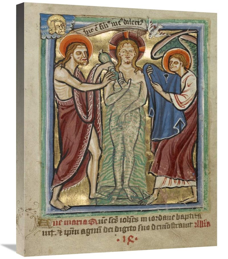 The Baptism of Christ-Canvas Art-22x28