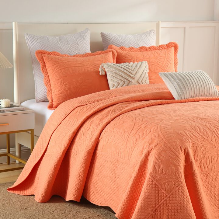 MarCielo 100% Cotton Oversized Bedspread Quilt Set T