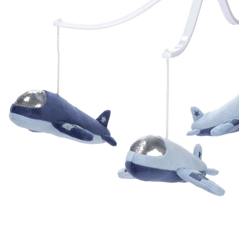 Bedtime Originals Little Aviator Airplane Musical Baby Crib Mobile Soother Toy