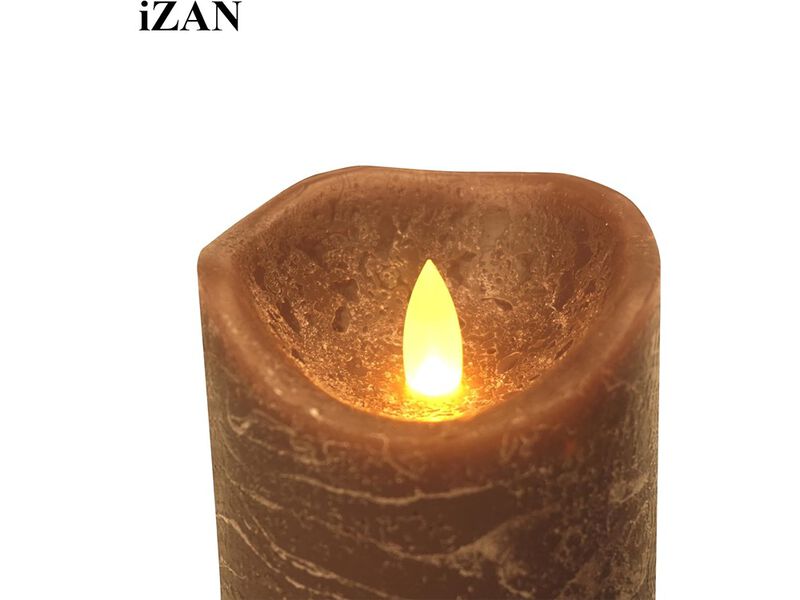 iZAN 3 Pack Real Wax Flameless Candles Battery Operated LED