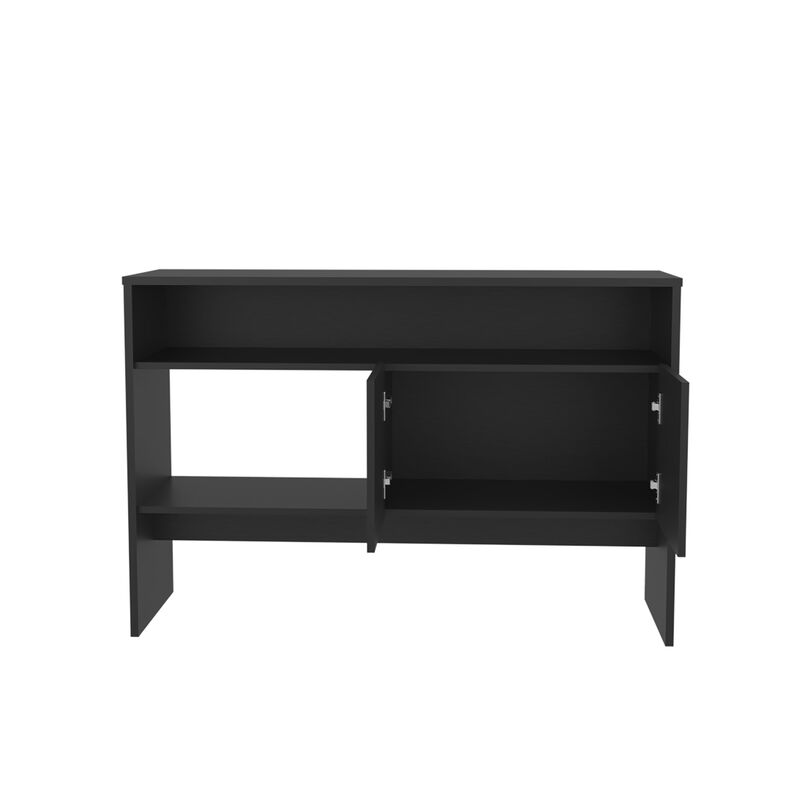 Salcha Console Table 31.8" H, with 2 Doors and 3 Shelves, White