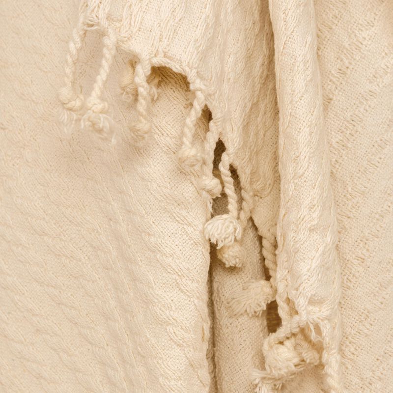 Ivory 50" x 60" Throw Blanket