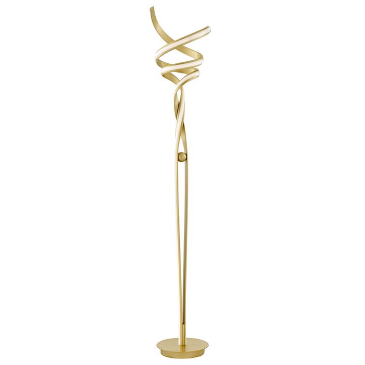 Munich Floor Lamp White Metal Dimmable Integrated LED