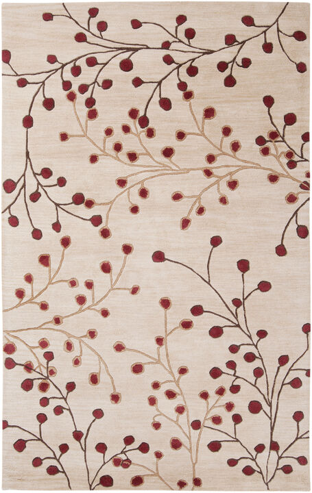 Athena ATH-5053 6' x 9' Oval Red Rug