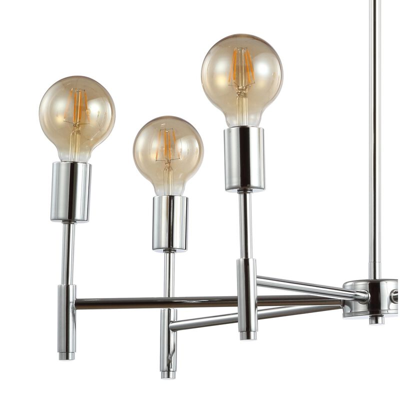 Turing Adjustable Height Metal LED Chandelier