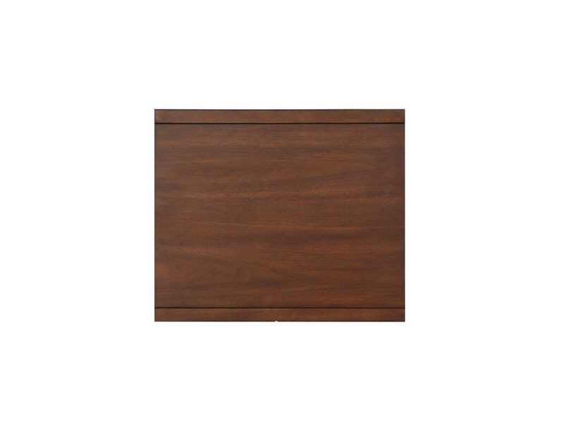 1 Drawer Wooden End Table with Splayed Legs, Walnut Brown-Benzara