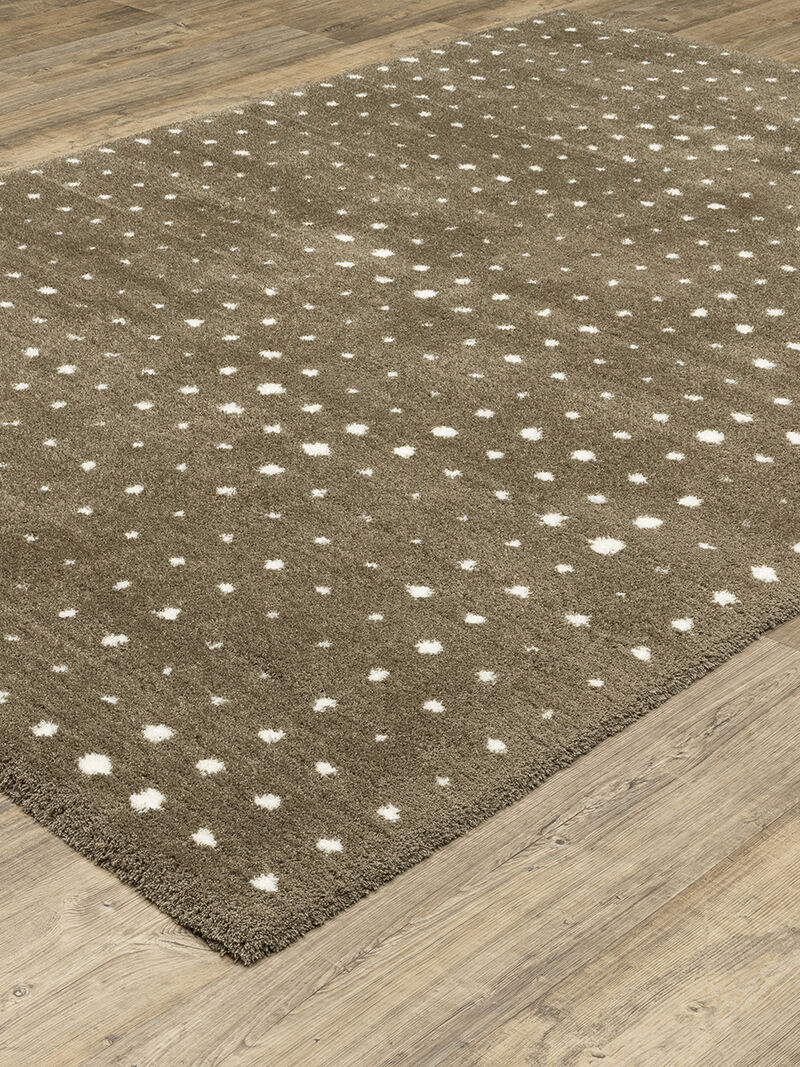 Galileo 3'10" x 5'5" Brown Rug