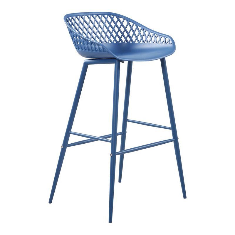 Moe’s Piazza Outdoor Barstool Blue - Set Of Two