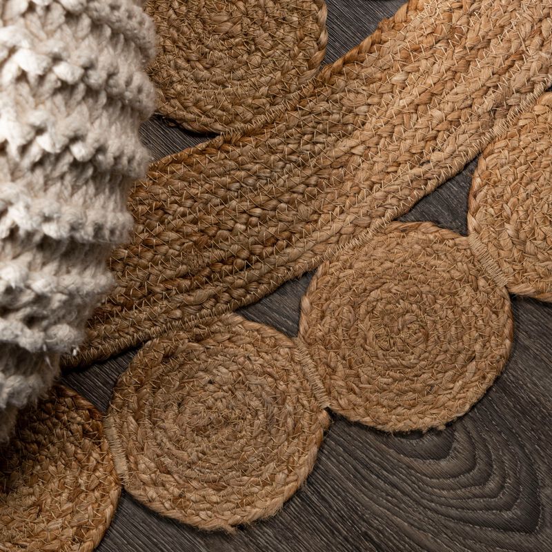 Bodhi Round Natural Jute hippie Circle Natural Round Area Rug
