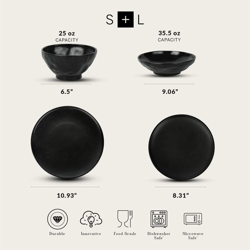 Stone by Mercer Project NENDO Stoneware 16 Piece Dinnerware Set